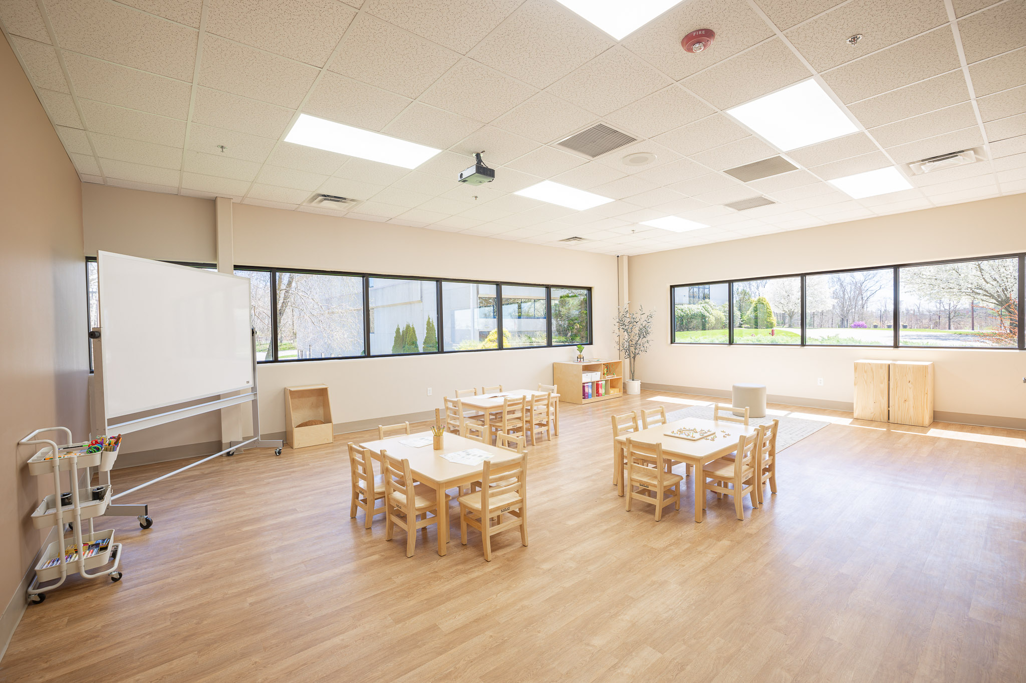 Bright classroom at Awakening Christian Academy